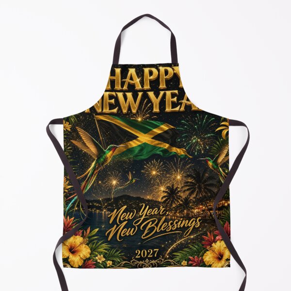 Item preview, Jamaica Soul — Happy New Year Card | Jamaican Patois & English | Black Gold Green designed and sold by Wappyking1977.