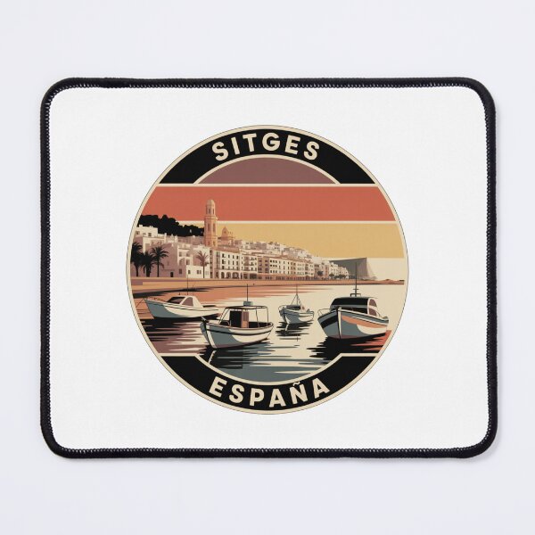 Item preview, Sitges España: Coastal Boats Badge designed and sold by CircinusStore.