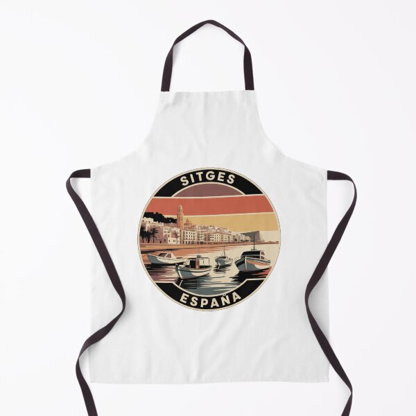 Item preview, Sitges España: Coastal Boats Badge designed and sold by CircinusStore.