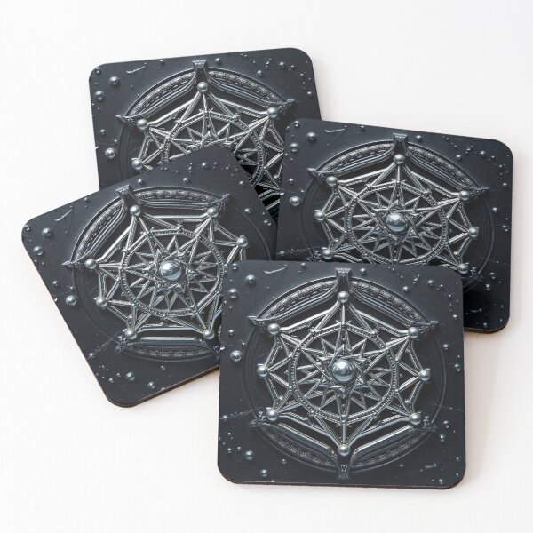 Item preview, Intricate Dark Gothic Mandala Wall Art Print designed and sold by IntelliMindDesigns.