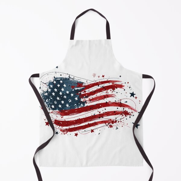Item preview, Abstract Ink Splatter Swirl American Flag Sticker designed and sold by GeekStickerLab.