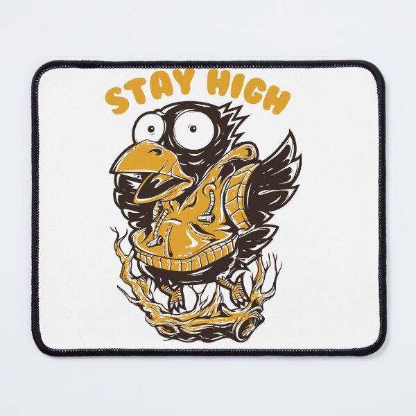 Item preview, Stay High - Funny Cartoon Crow Streetwear Art designed and sold by BrewChef.