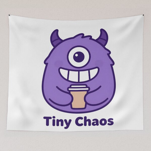 Item preview, Tiny Chaos Cute One-Eyed Monster Coffee Kawaii Funny T-Shirt designed and sold by AVINN-SENPAI.