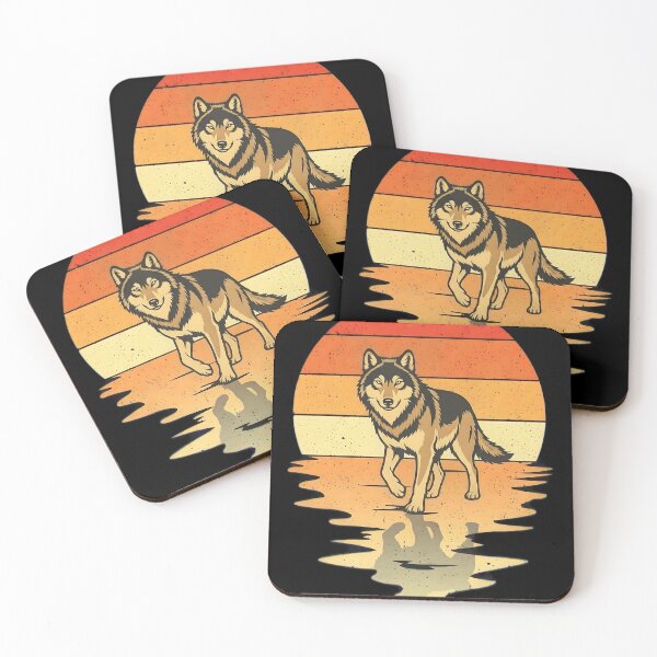 Item preview, Wolf Retro Sunset Vintage Wild Animal Lover designed and sold by Occasional House.