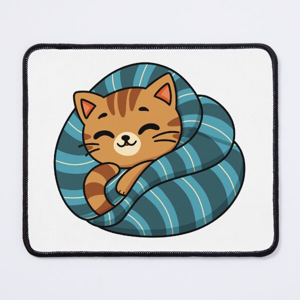 Item preview, Cute Sleepy Orange Cat Under Blanket Kawaii Design designed and sold by Doodle Moon Studios.