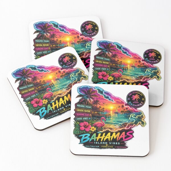 Item preview, Bahamas Vibes – Tropical Paradise ?? | Neon Caribbean Design designed and sold by 97-caboutique.