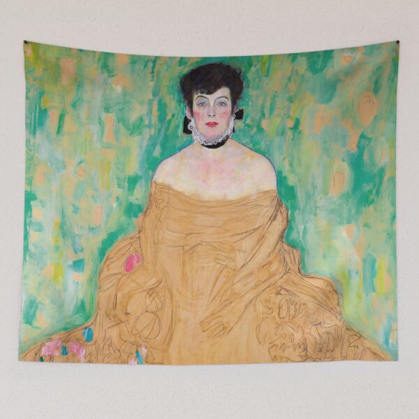 Item preview, Lady in Gold on Emerald Green designed and sold by artofuniverse.