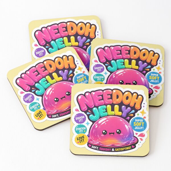 Item preview, Needoh Jelly Squishy Sticker | Cute Kawaii Stress Relief Toy | Soft Squishy Satisfying Design designed and sold by Bhaskar Digital Art.