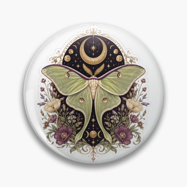 Item preview, Celestial Luna Moth Moon Garden designed and sold by Talisman Design.