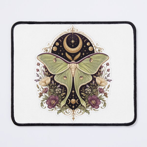 Item preview, Celestial Luna Moth Moon Garden designed and sold by Talisman Design.