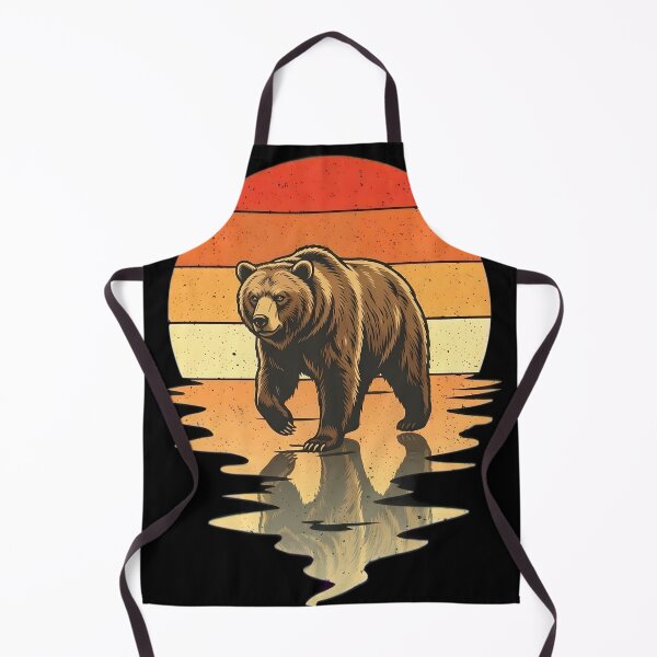 Item preview, Grizzly Bear Retro Sunset Vintage Wildlife designed and sold by Occasional House.