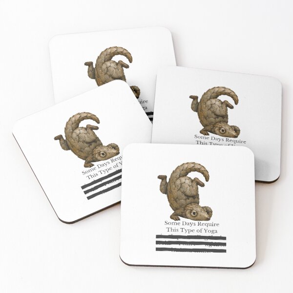 Item preview, Some Days Require This Kind of Yoga – Redacted Thoughts Pangolin designed and sold by lazydogonline.