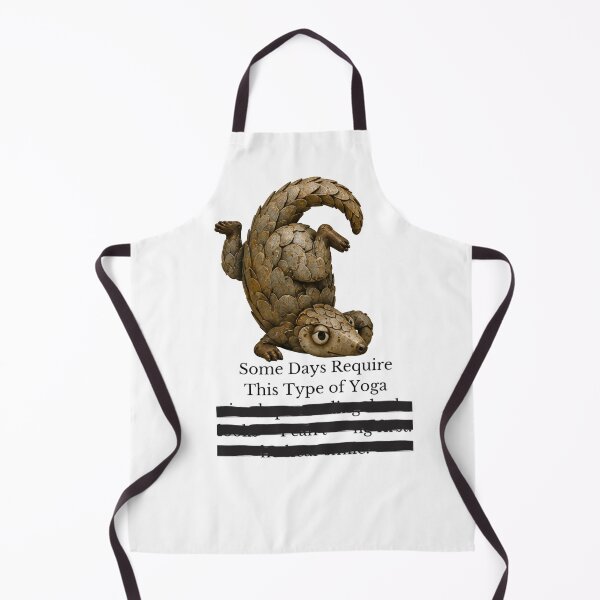 Item preview, Some Days Require This Kind of Yoga – Redacted Thoughts Pangolin designed and sold by lazydogonline.
