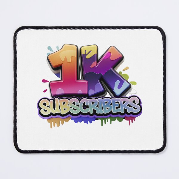 Item preview, 1K Subscribers Celebration – Colorful YouTuber Milestone T-Shirt designed and sold by KRStyleClub.