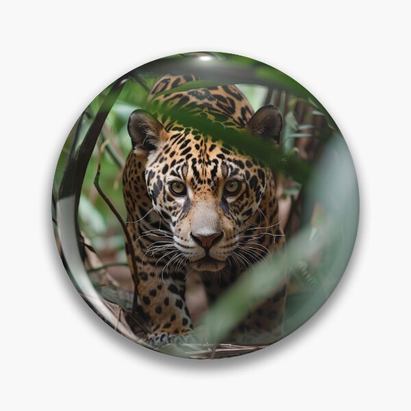 Item preview, Jaguar Stalking Through the Rainforest designed and sold by Erika Kaisersot.