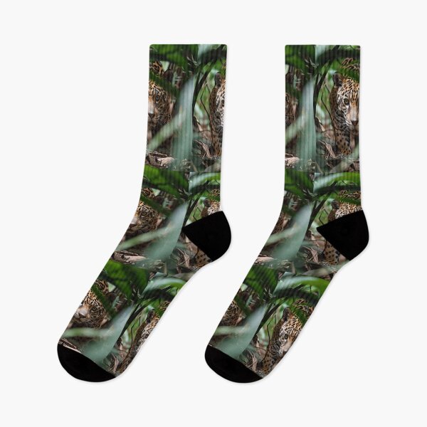 Item preview, Jaguar acechando a través de la selva tropical designed and sold by Erika Kaisersot.