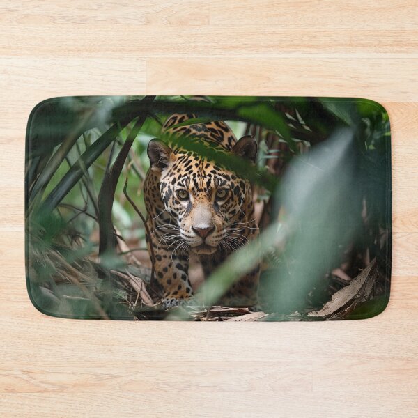 Item preview, Jaguar Stalking Through the Rainforest designed and sold by Erika Kaisersot.