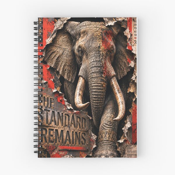 Item preview, Operator The Standard Remains Elephant Industrial Canvas Print designed and sold by SavannaStrikes.