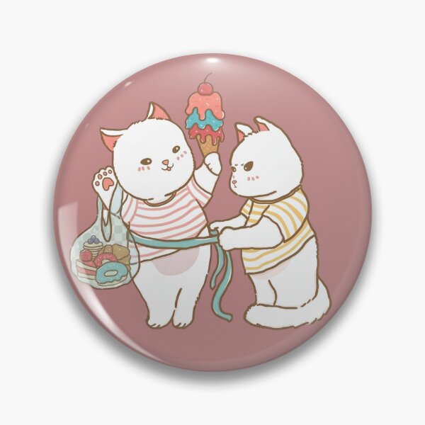 Item preview, Cute Kawaii Cats Sweet Treats Ice Cream And Donuts Cartoon designed and sold by Pablo70 Store.