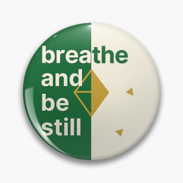 Item preview, Breathe and Be Still – Inspirational Wellness Typography Design designed and sold by CosmicQuietLab.
