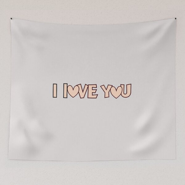Item preview, I Love You – Soft Aesthetic Heart Minimal Cute Design designed and sold by alaa9898.