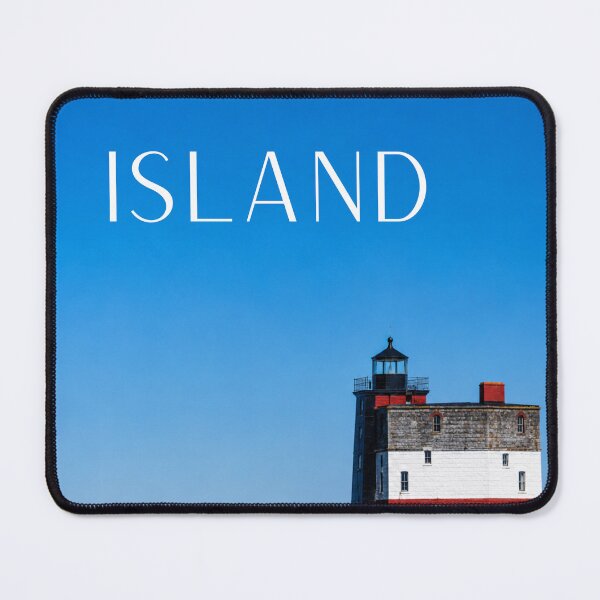 Item preview, Round Island Michigan Travel Poster designed and sold by greatlakesimage.