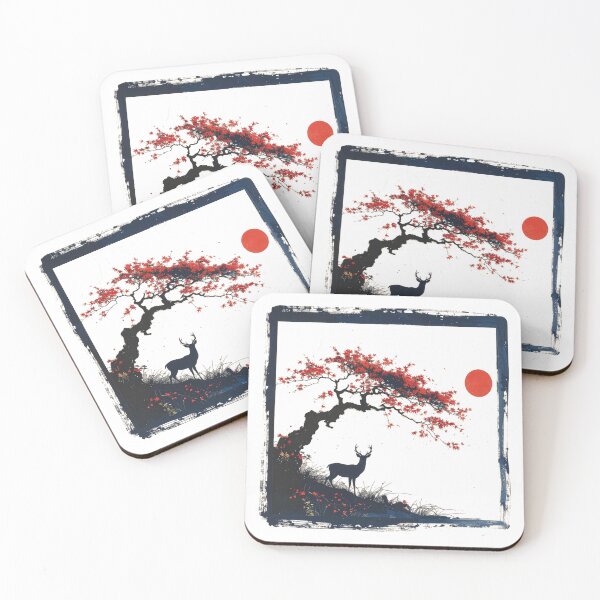 Item preview, Traditional Japanese Sumi-e Ink Frame Art designed and sold by MikenosukeStudio.