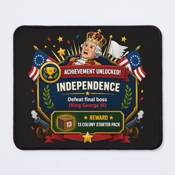 Item preview, Achievement Unlocked Independence Final Boss Gamer 4th of July designed and sold by Red Cub Studio.