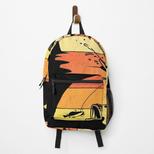 Item preview, Fishing Retro Sunset Vintage Fisherman Angler designed and sold by Occasional House.