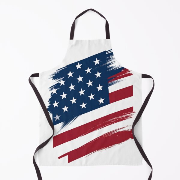 Item preview, Waving Vertical Brush Stroke USA Flag Sticker designed and sold by GeekStickerLab.