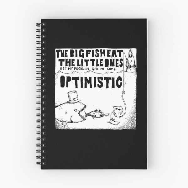 Item preview, Optimistic - Fish - Illustrated lyrics  designed and sold by bangart.