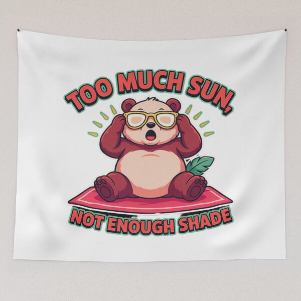 Item preview, Funny Panda Tan Lines Summer Quote Sticker designed and sold by mo-carnival.