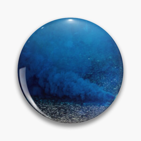 Item preview, Blue Smoke Bomb on Asphalt Producing Dense Colorful Plume and Urban Smoke Effect designed and sold by Nmallia.