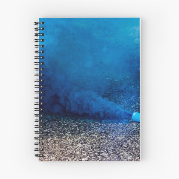 Item preview, Blue Smoke Bomb on Asphalt Producing Dense Colorful Plume and Urban Smoke Effect designed and sold by Nmallia.