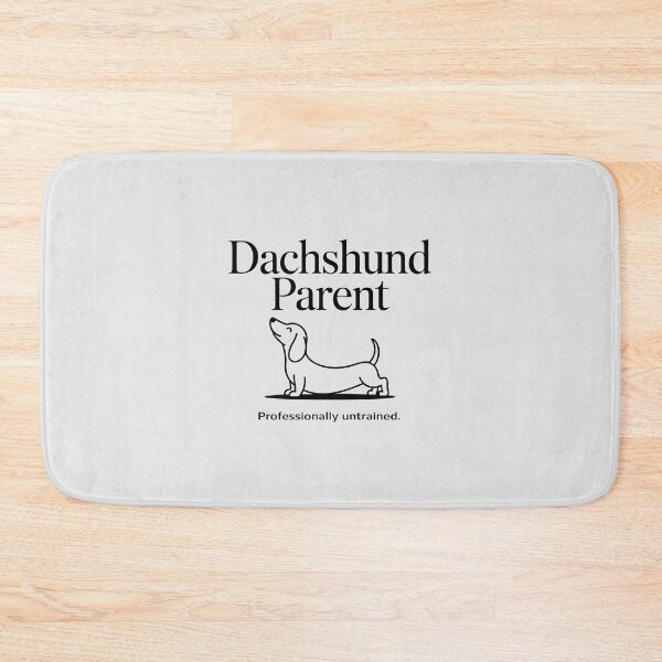Item preview, Minimalist Dachshund Parent Professionally Untrained Dog Quote designed and sold by Enea Kelo.