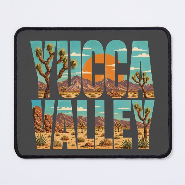 Item preview, Yucca Valley Desert Sunset Typography designed and sold by SimplyJasper.