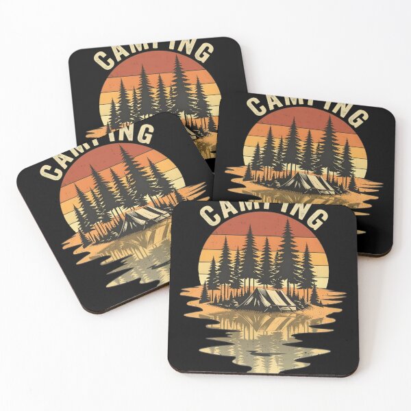Item preview, Camping Retro Sunset Vintage Happy Camper Gift designed and sold by Occasional House.