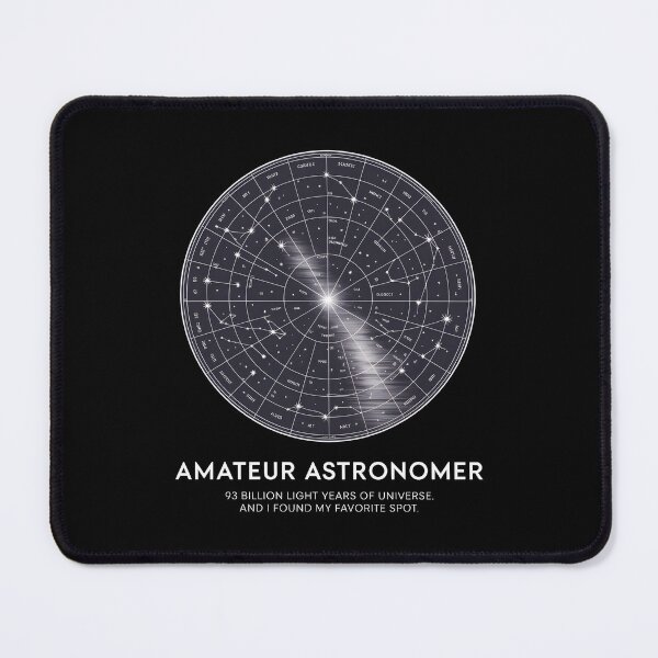 Item preview, Amateur Astronomer Star Map Chart Deep Universe Quote designed and sold by Enea Kelo.