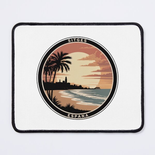Item preview, Sitges España: Sunset Silhouette Badge designed and sold by CircinusStore.