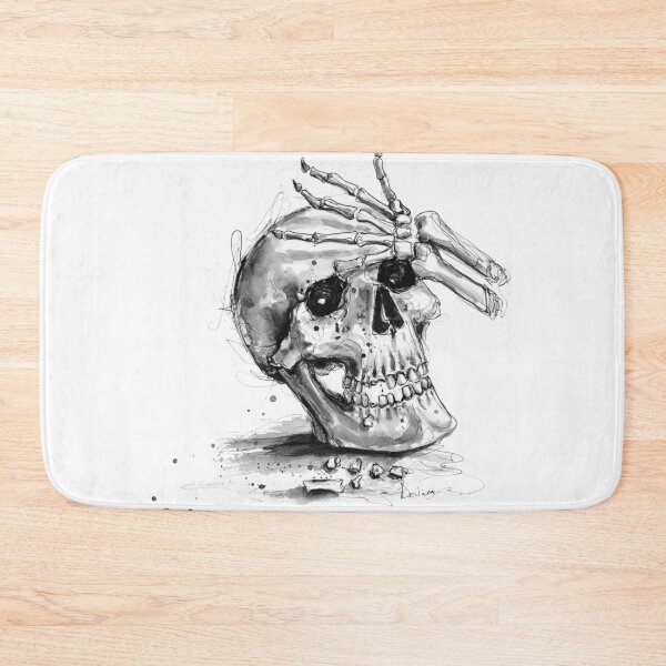 Item preview, Skull Ink drawing designed and sold by Ibreathart.