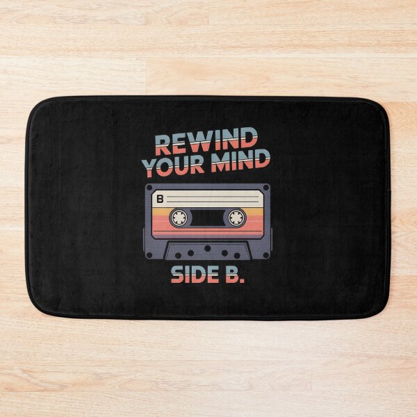 Item preview, Retro Cassette Tape Rewind Your Mind Side B Music Slogan designed and sold by Enea Kelo.