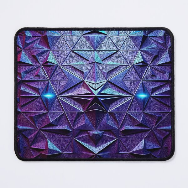 Item preview, Deep Purple Faceted Crystal Mandala Art Print designed and sold by IntelliMindDesigns.