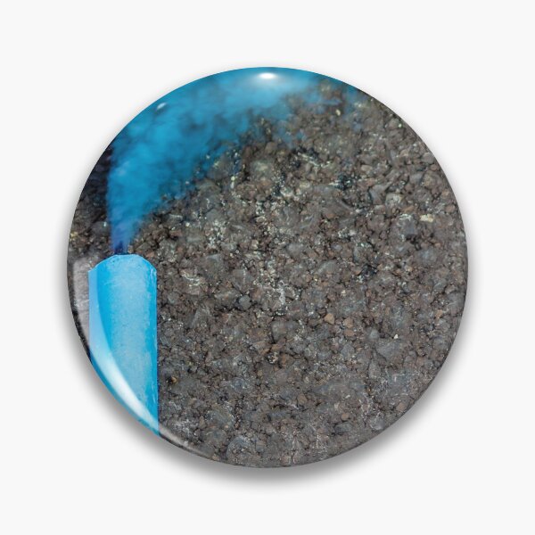 Item preview,  Blue Smoke Bomb on Asphalt Producing Dense Colorful Plume and Urban Smoke Effect designed and sold by Nmallia.