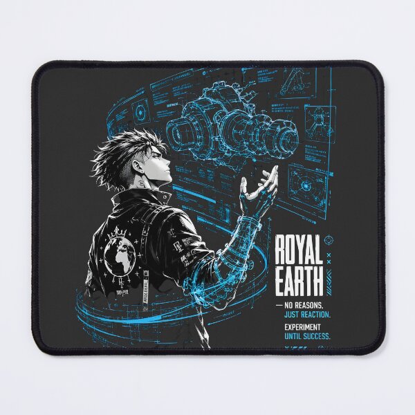 Item preview, Anime Engineer Analyzing High Tech Mechanical Blueprint Sketch designed and sold by RoyalEarthstore.