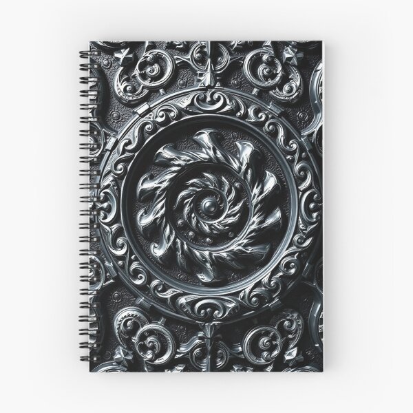 Item preview, Intricate Dark Spiral Baroque Mandala Poster designed and sold by IntelliMindDesigns.
