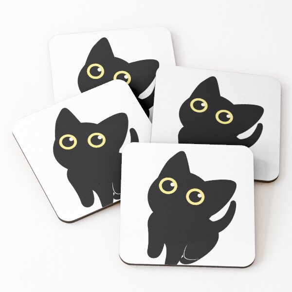 Item preview, Black Cat Eyes in the Dark | Spooky Minimal Cat Design designed and sold by AeraArts.