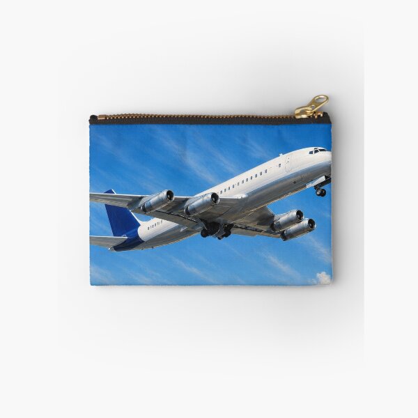 Item preview, Classic Four-Engine Passenger Jet Climbing Above the Clouds Illustration designed and sold by EMairplanes.