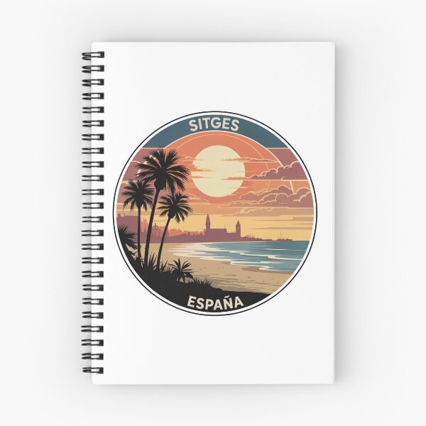 Item preview, Sitges España: Sunset Coastline Badge designed and sold by CircinusStore.