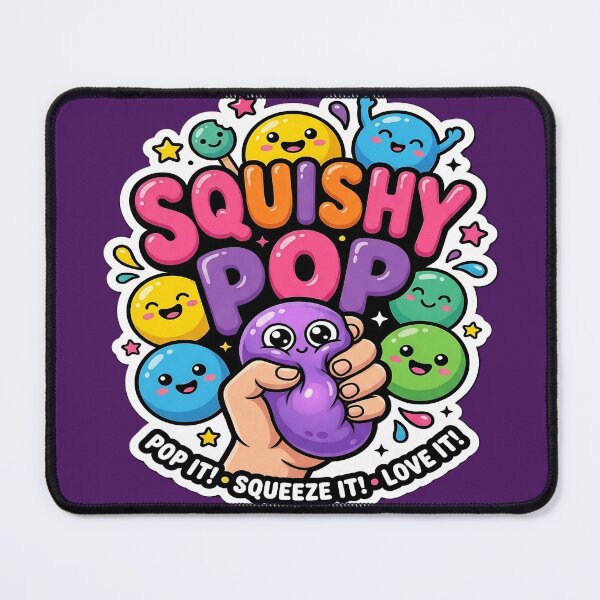 Item preview, Squishy Pop – Pop It, Squeeze It, Love It! Cute Kawaii Fidget Toy Sticker designed and sold by Bhaskar Digital Art.