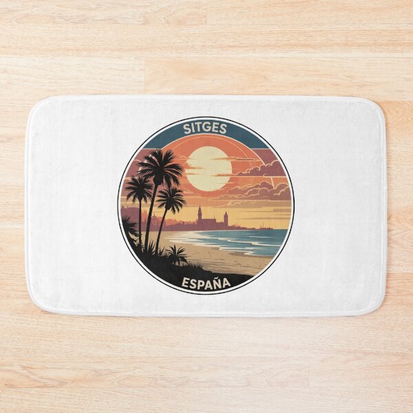 Item preview, Sitges España: Sunset Coastline Badge designed and sold by CircinusStore.